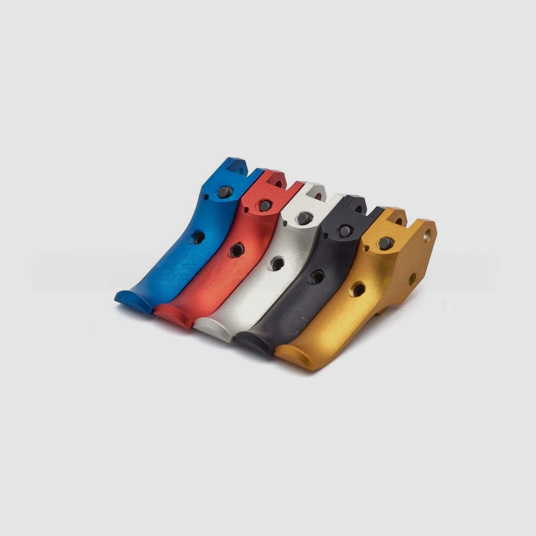 Eemann Tech SA Trigger for CZ 75, extra long/forward displaced fingers, color: blue, type: smooth, image 2 of 3