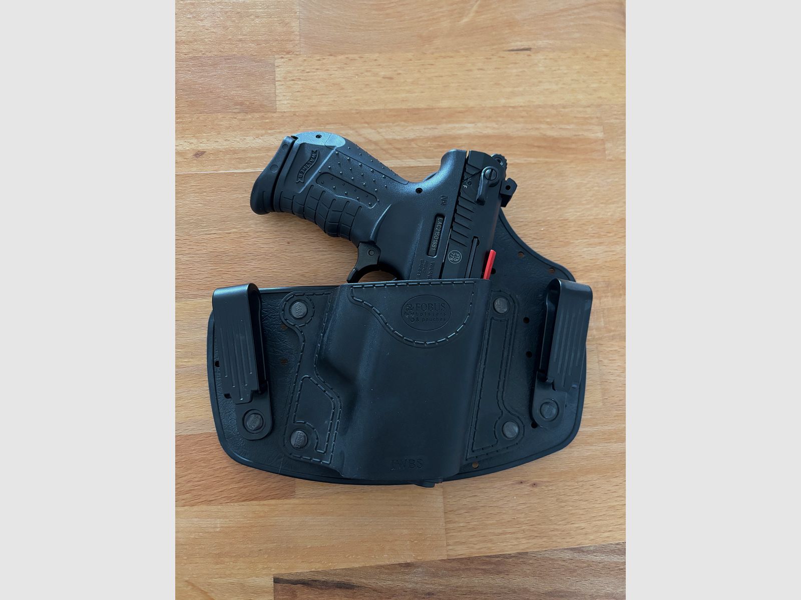 Walther P22 pistola a gas compressa inclusa coppa di lancio e Fobus IWB-holster