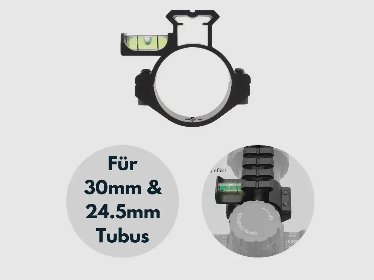 Vector Optics SCACD-07 Livella con Rail Picatinny da 21mm per Montaggio su Tubo da 30/25,4mm, immagine 1 di 3