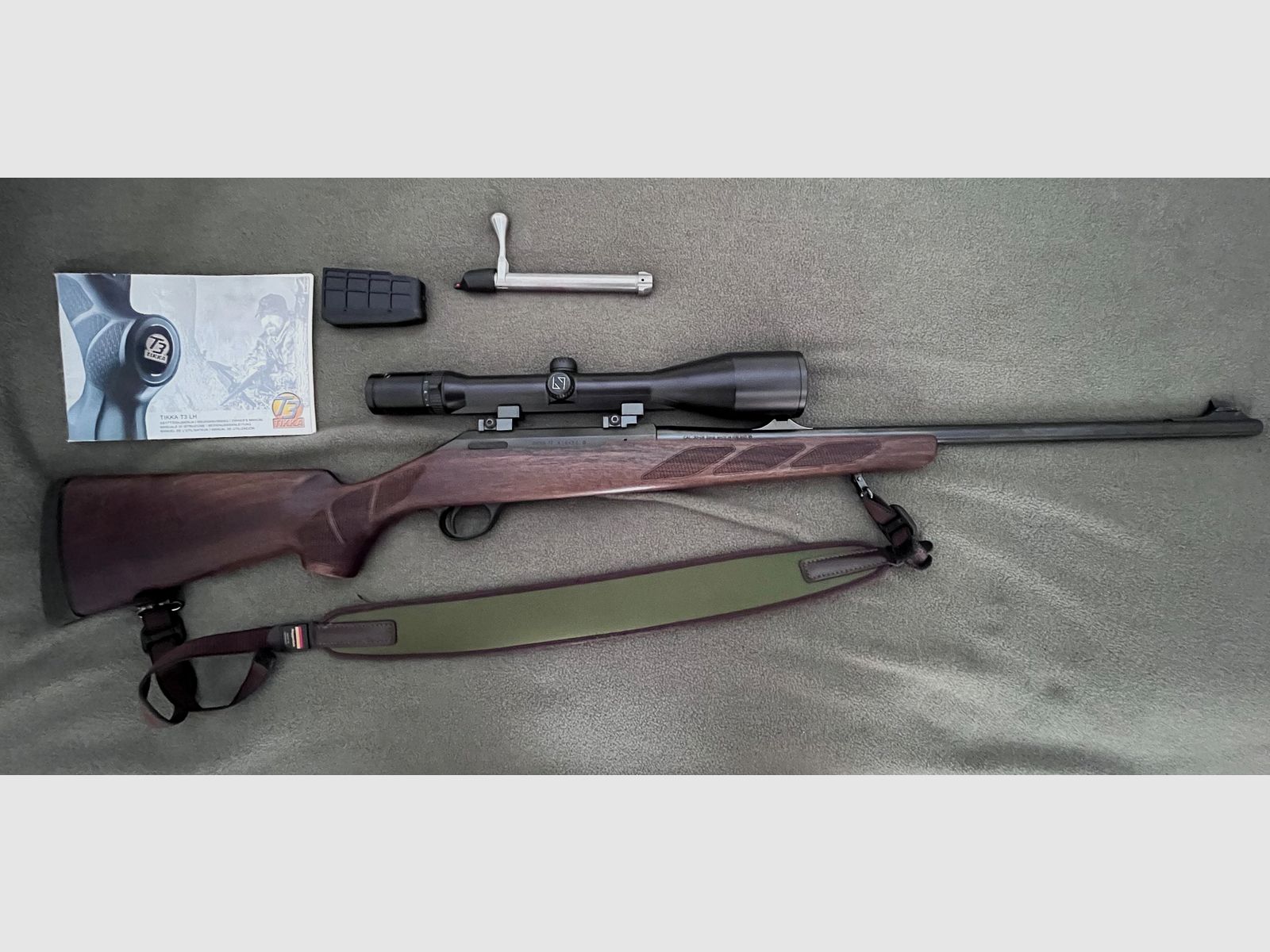 Tikka T3 Hunter, Linksausführung, Kal. 30.06 Sprg, ZF Zeiss  3 -12 x56 T*