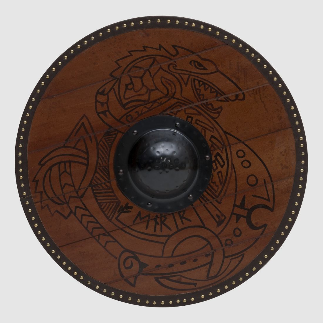 Round shield dragon with dragon ornaments