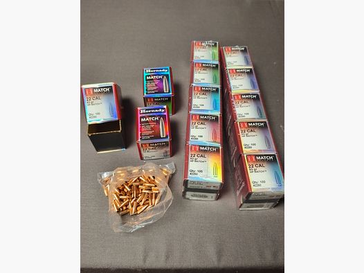 Hornady proyectiles .224/53 gr HP Match #2250