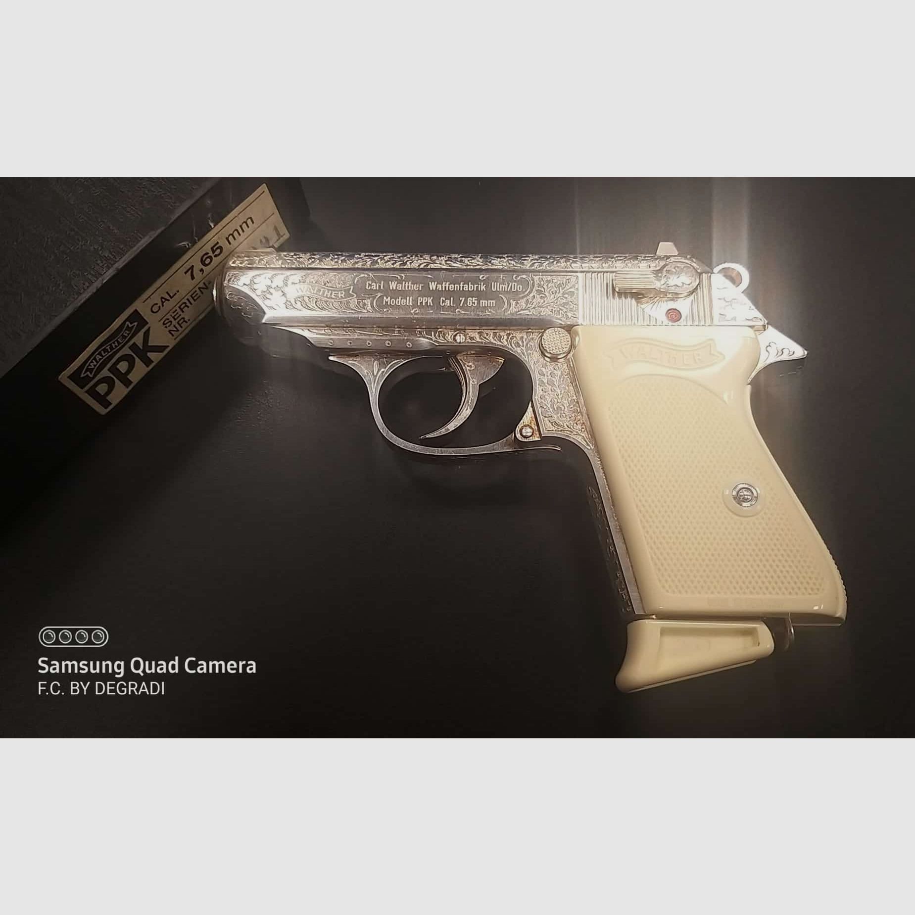 WALTHER PPK CAL. 7,65 BROW. chromé, année 1974, image 2 sur 4