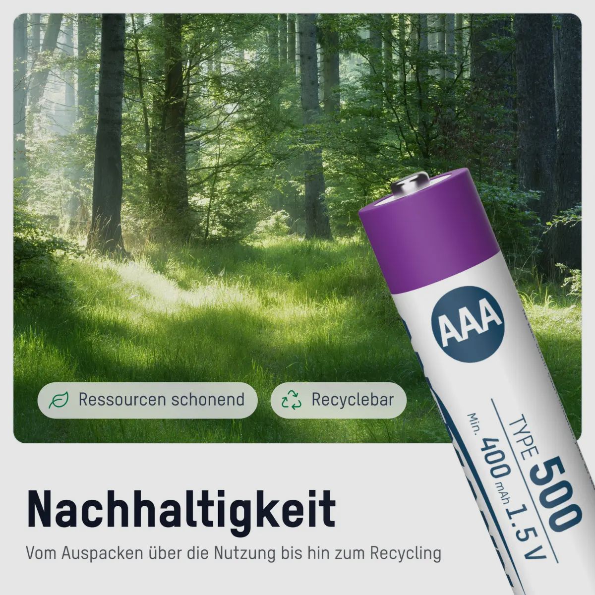 Ansmann Li-Ion Akkus AAA 4er-Pack inkl. Ladekabel