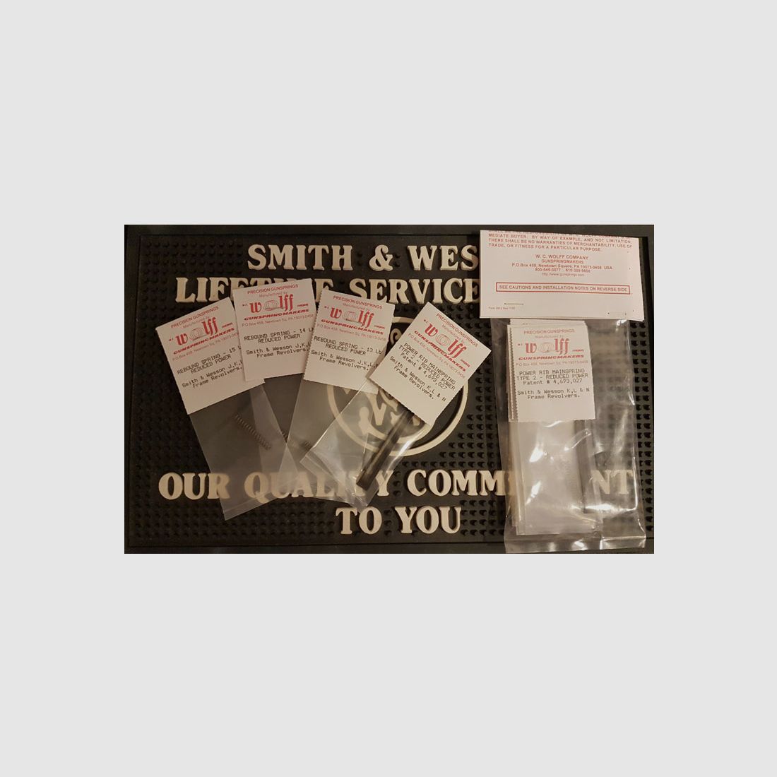 WOLFF Custom Tuning spring set for S&W revolver K-L-N frame Smith & Wesson 686 586 629 617 66 etc.