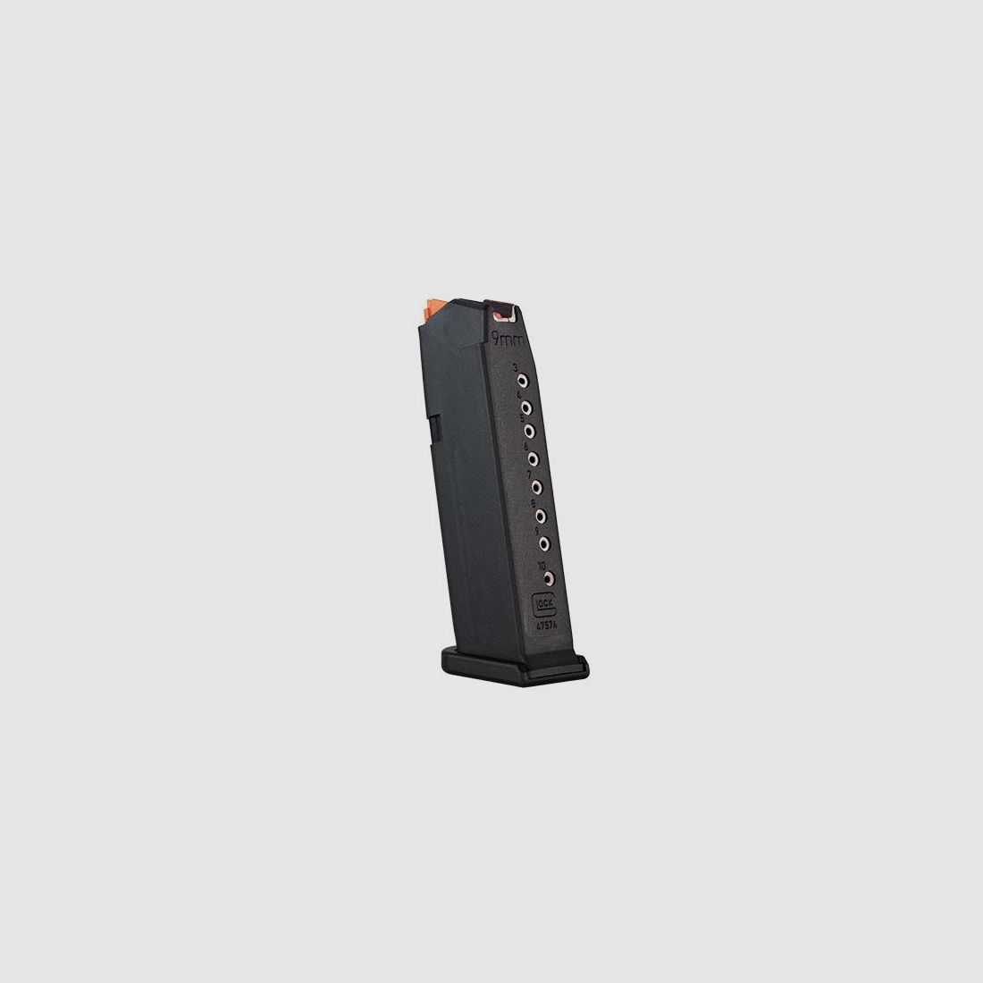 Glock Magazine Slim 01 voor G43X/G48 – 10 schoten – 9mm Luger – Zwart/Oranje (Lader)