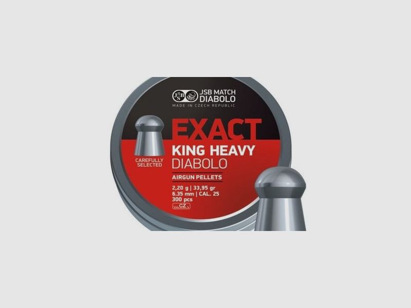 JSB Diabolo Exact King Heavy 6,35 mm | 33,95 gr, Bild 3 von 3