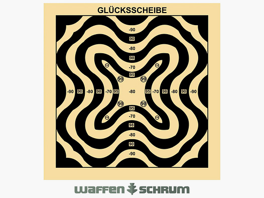 Braun Network Glücksscheibe Wellenmuster 14² mit zus. Ringen plus und minus Format: 14x14cm