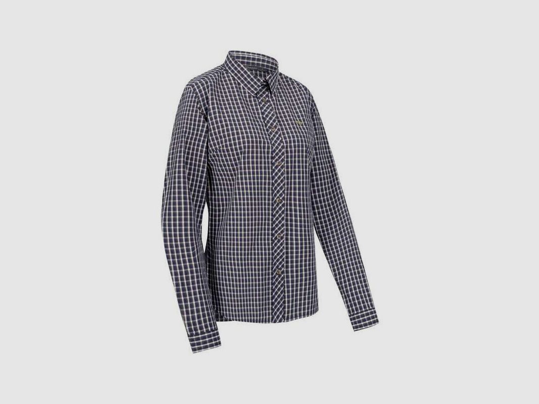 Blaser Bluse Juanita dunkelblau/weiß kariert 42