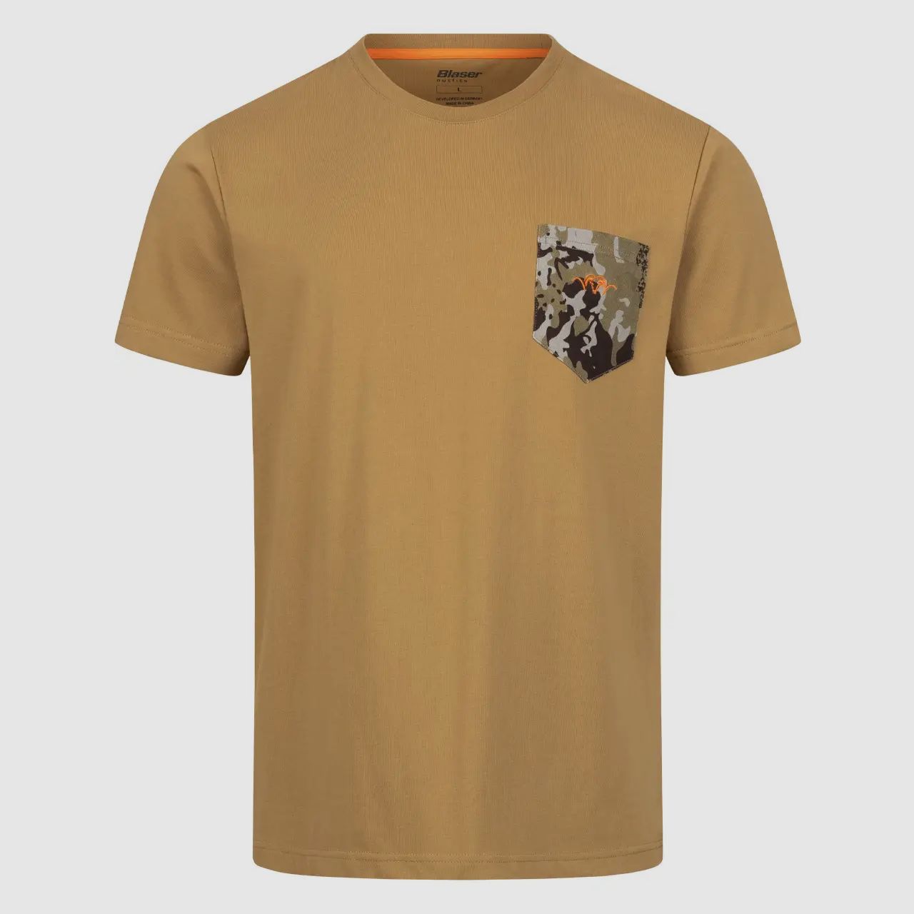 Blaser T-Shirt Camo Pocket T 24 con bolsillo en el pecho