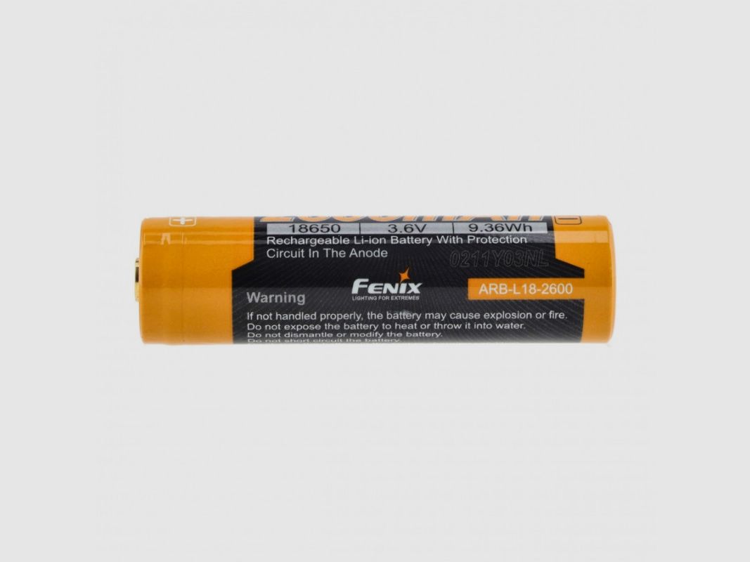 Fenix ARB-L18-accu (18650 2600 mAh 3,6 V), afbeelding 3 van 5
