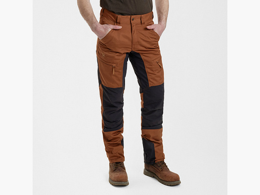 Deerhunter Rogaland Stretch Trousers with contrast Burnt Orange 54