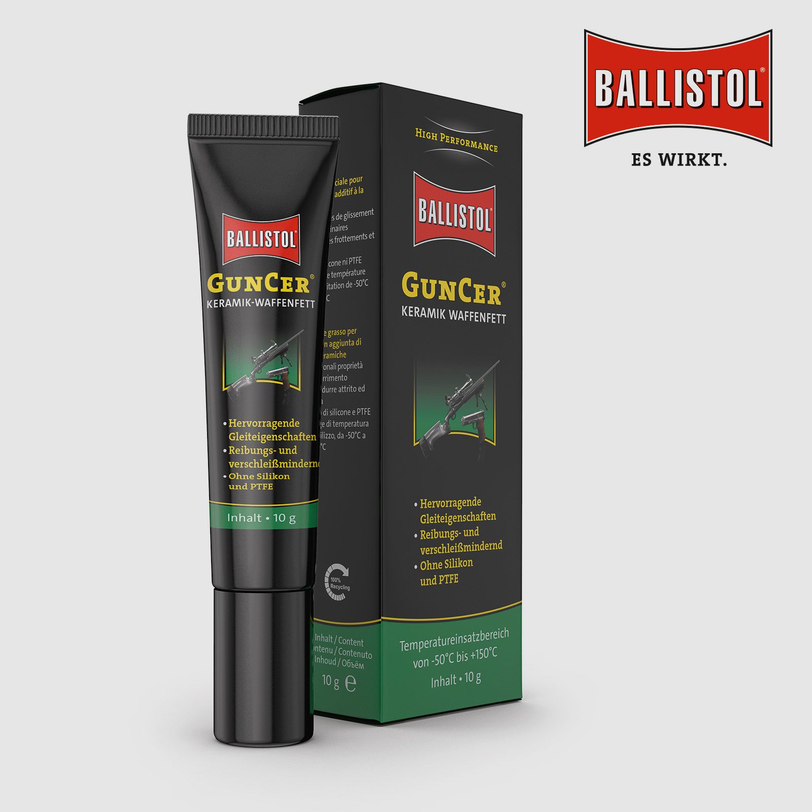 Ballistol GunCer ceramiczny smar do broni tubka 10g, kaliber