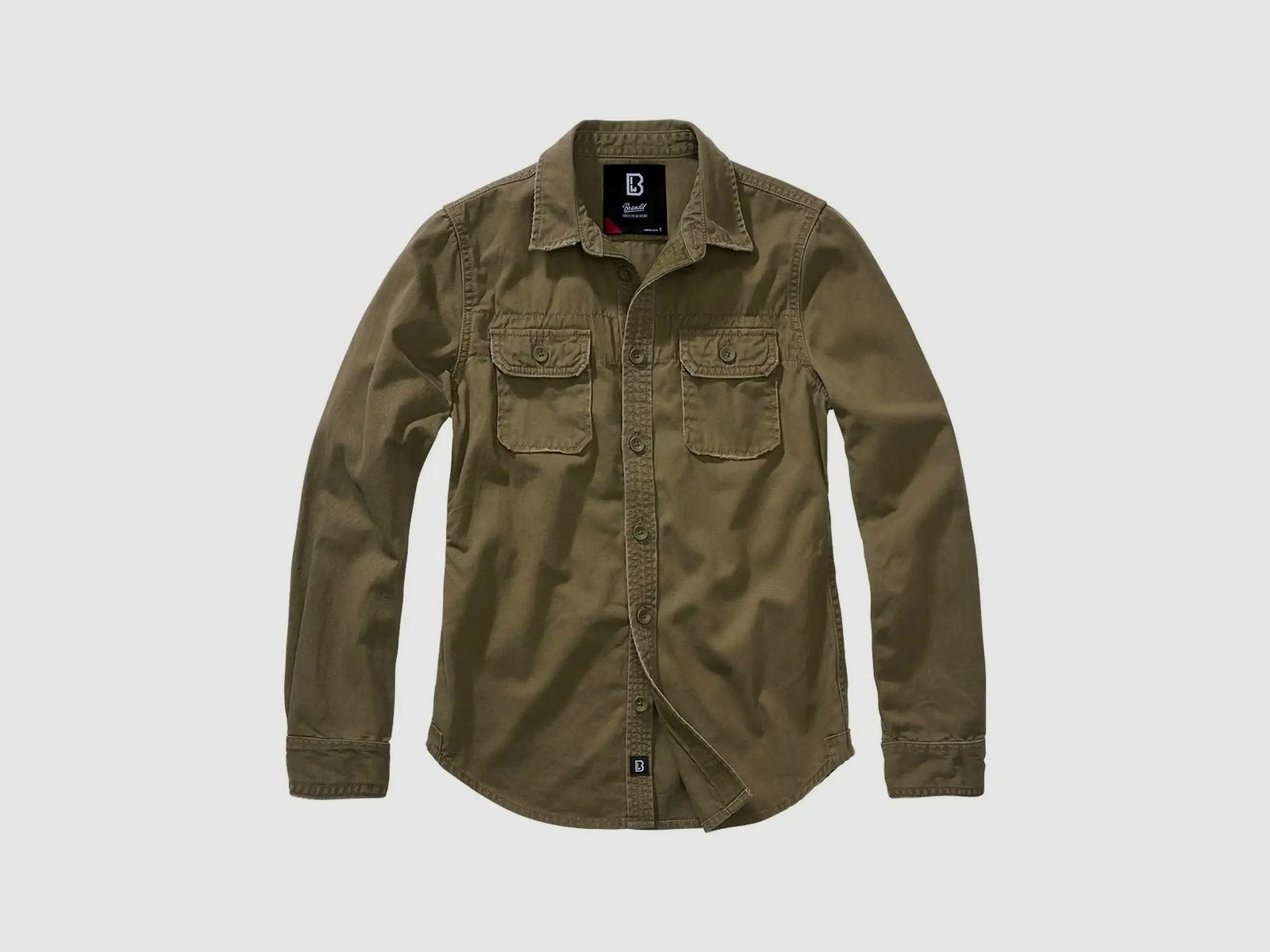 Brandit Vintage Shirt Longsleeve Women - Olive / S Ladies