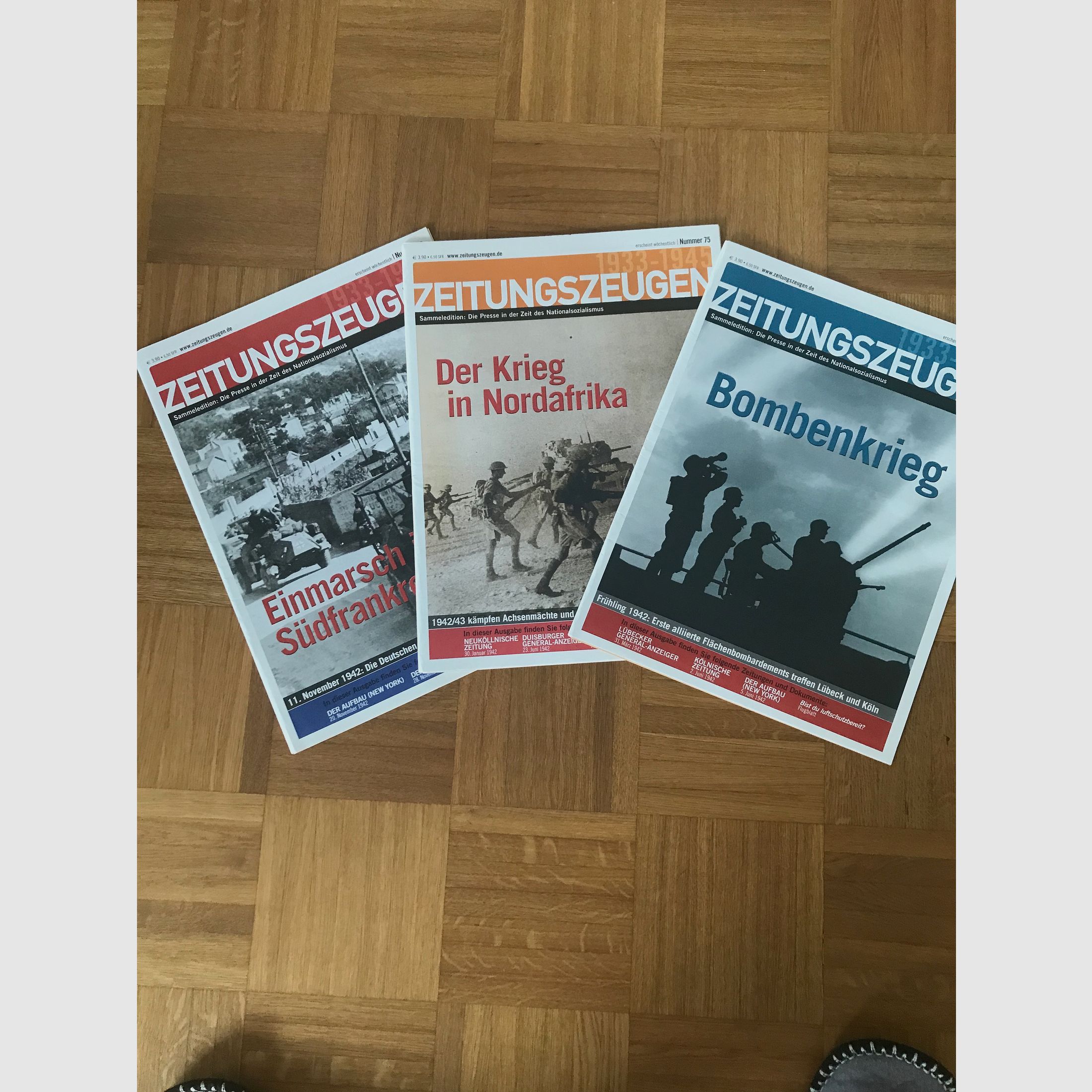 Sammeledition Zeitungszeugen 102 Stück 