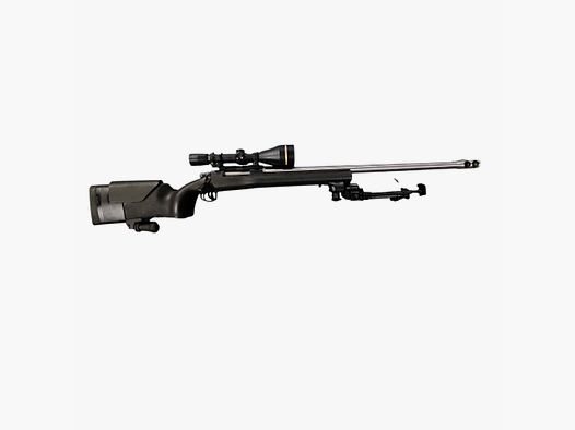 maßgefertigte Repetierbüchse - Rem 700 Action / schwerer Inox Lauf / HS Precision Schaft Kal.: .338 RUM