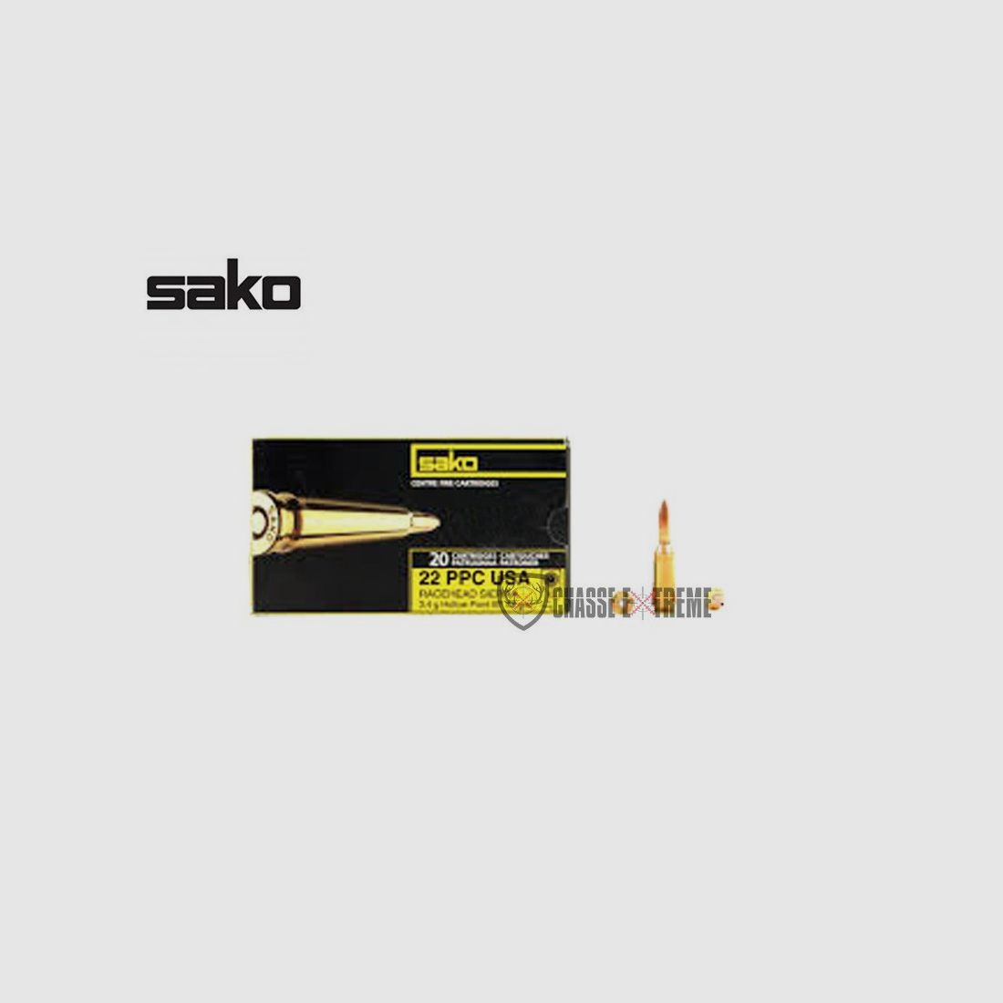 20 Patronen SAKO 22 Ppc Racehead 52Gr, Bild 2 von 2
