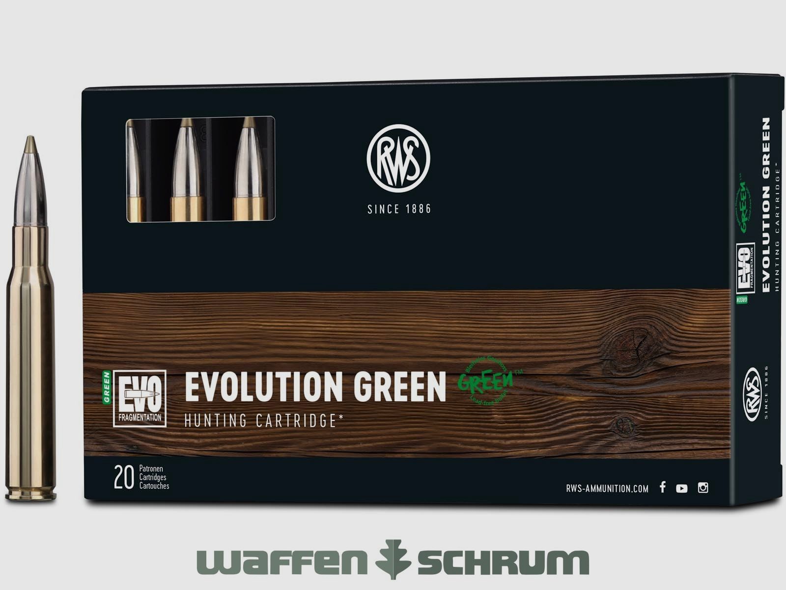 RWS .30-06Spring Evo Green 9,0g - 139gr