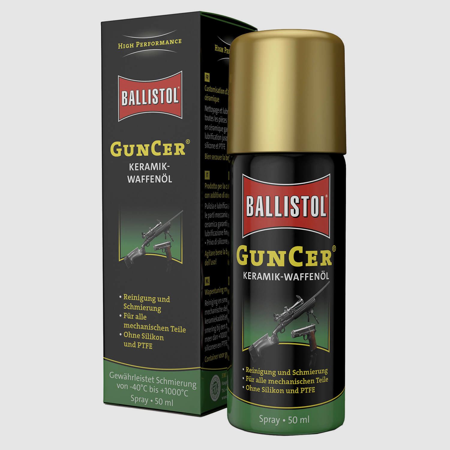 Ballistol GunCer Ceramic Gun Oil - 50ml Spray