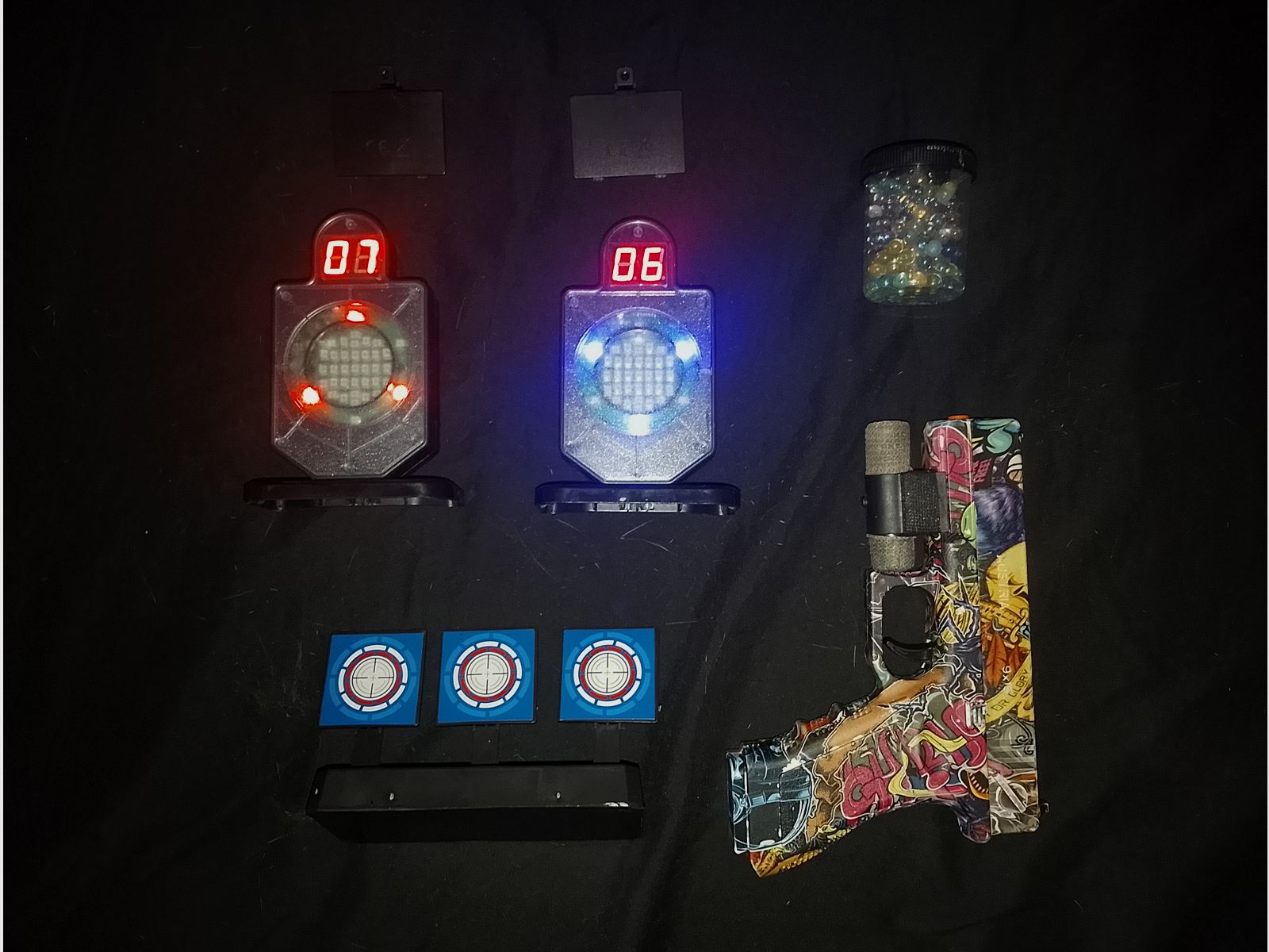 Gel Blaster Pistole Glock mit Dry Shooting system Kit Laser tag 