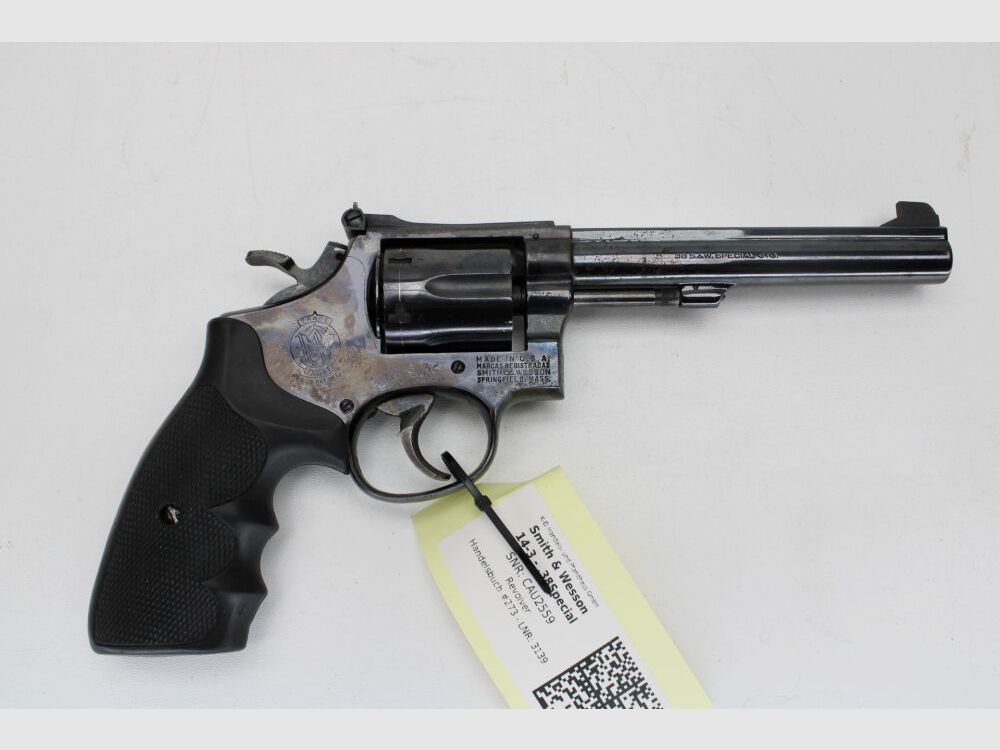 Revolver S&W Smith & Wesson Mod 14-3. Cal. .38 Special 6" barrel .38Special