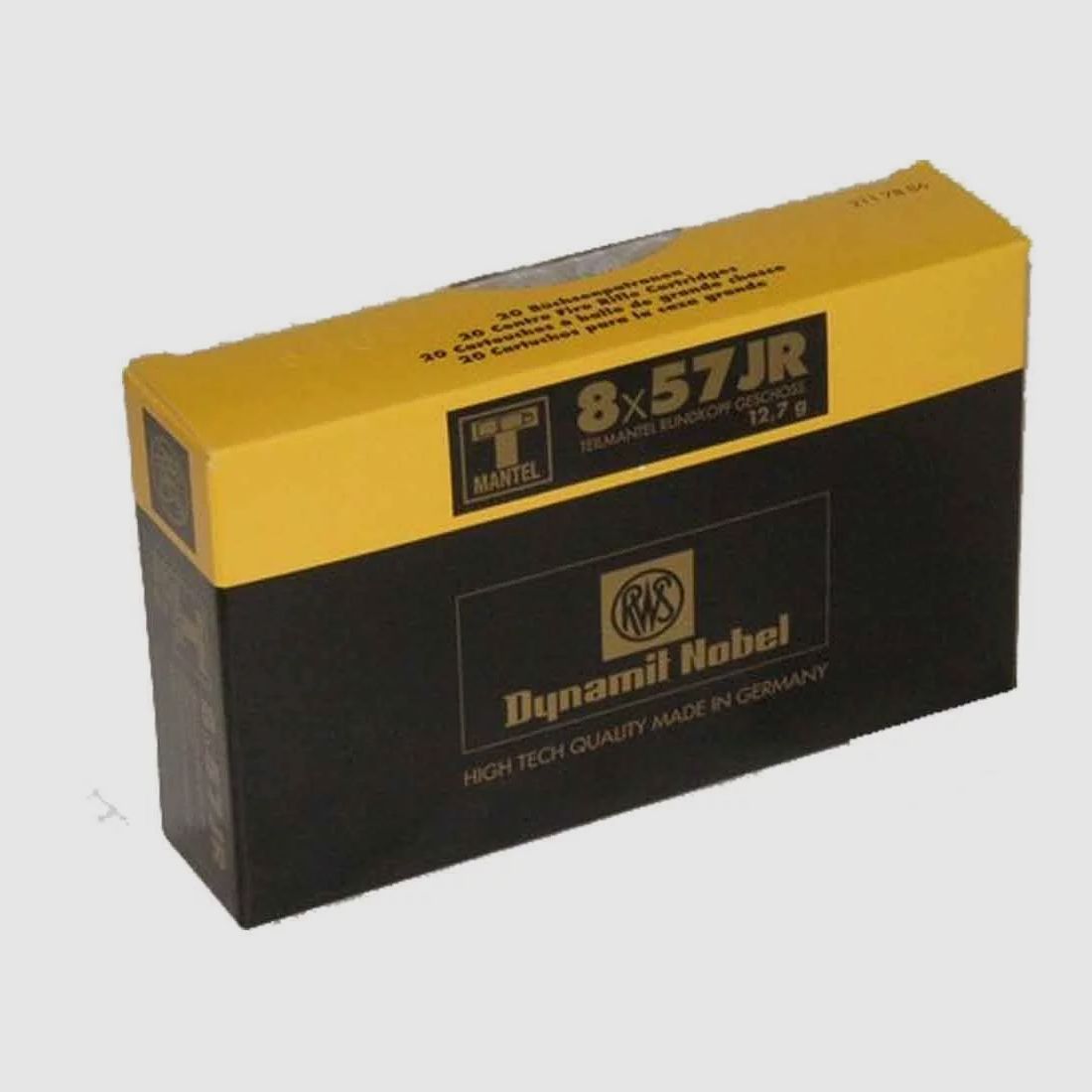 RWS T-Mantel cartridges 8x57 IR 12.7g. /196gr. !!!