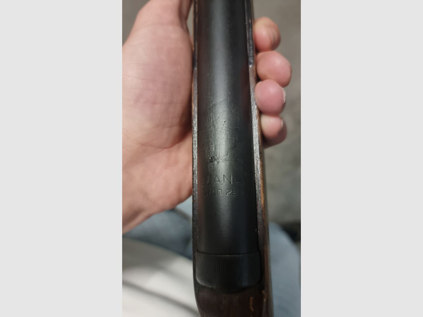 Gamo Hunter 440 karabinek pneumatyczny z łamanym lufą kal. 5,5mm Diabolo z drewna bukowego.       Diana mod 22.      