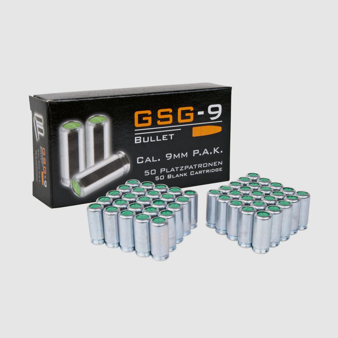 German Sport Guns GSG-9 Bullet 9mm P.A.K. Blank cartridges