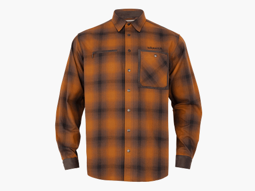 Härkila Folke L/S Shirt Men Maple Check XXL