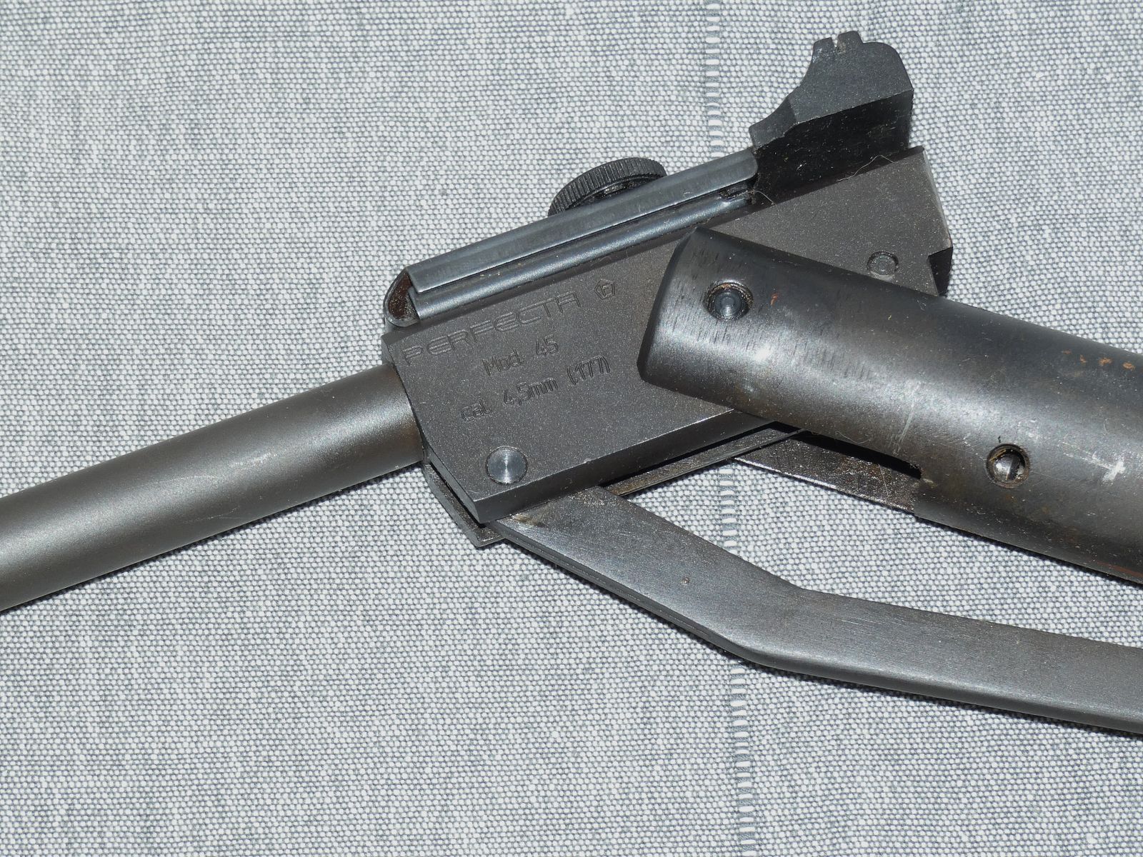 Conjunto de piezas de repuesto para rifle de cerrojo de resorte (Umarex Perfecta Mod. 45 Cal. 4,5mm Diabolo + resorte de tuning (nuevo)