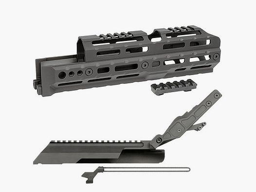 MIDWEST INDUSTRIES AK-47 SERIES M-LOK MIDWEST INDUSTRIES AK ALPHA 10″ HANDGUARD W/ RAILED TOP COVER