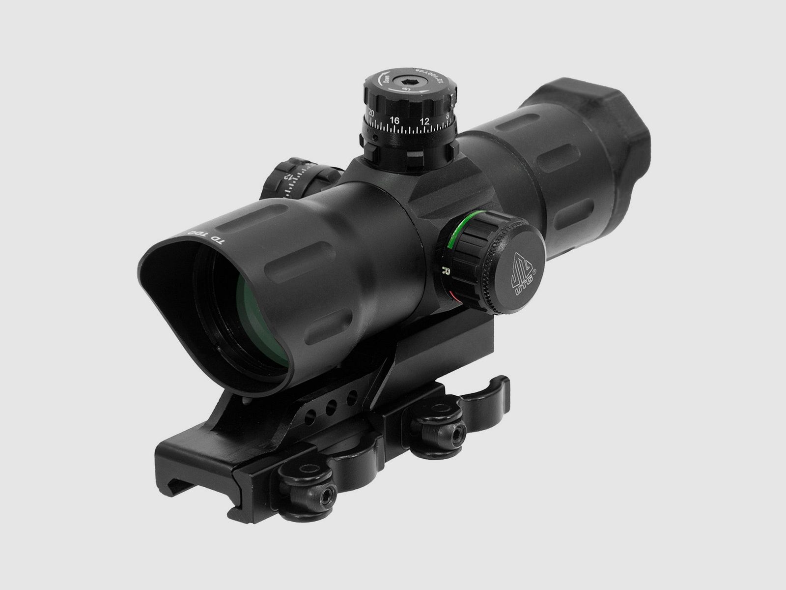 UTG 6" ITA Rood/Groen CQB T-dot Richtkijker met Offset Bevestiging, afbeelding 1 van 3
