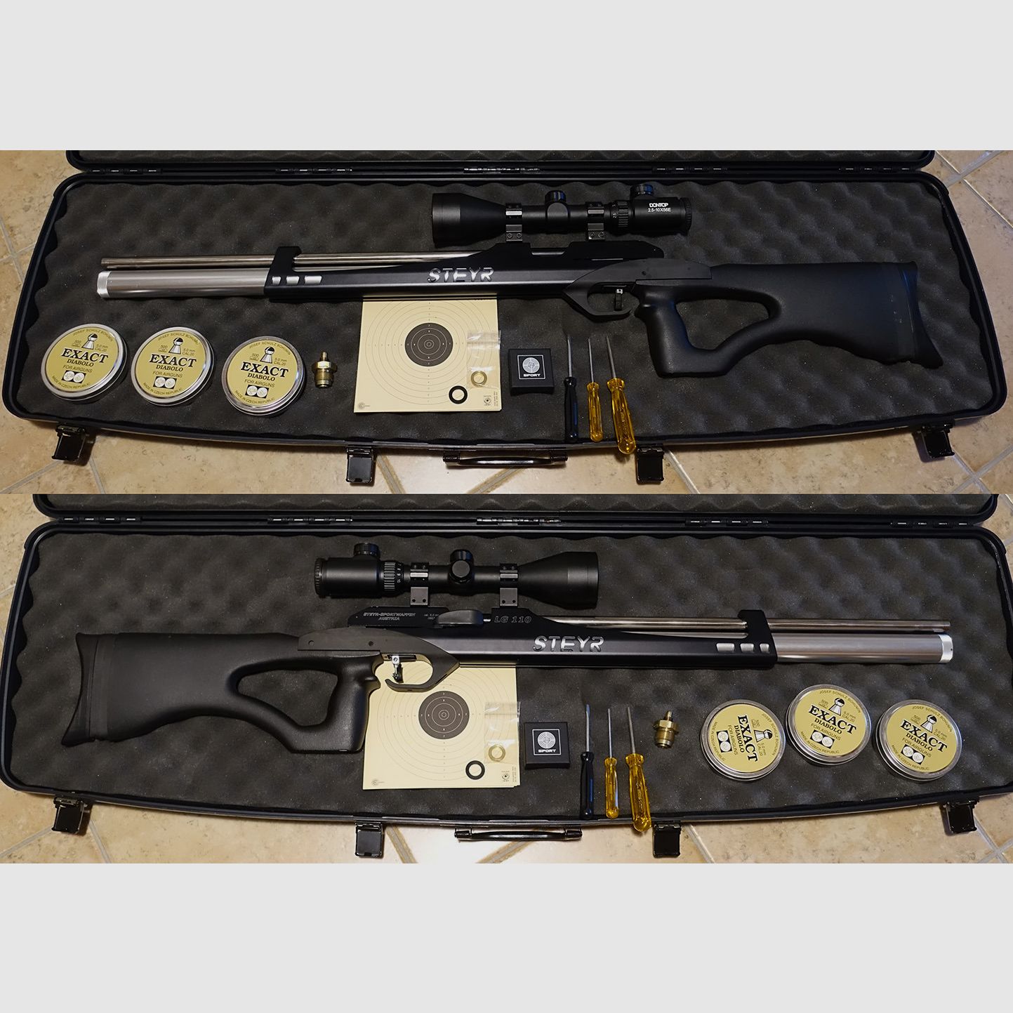 Steyr Hunting LG110 / 5 mm / 35 Joule / Cannocchiale + accessori