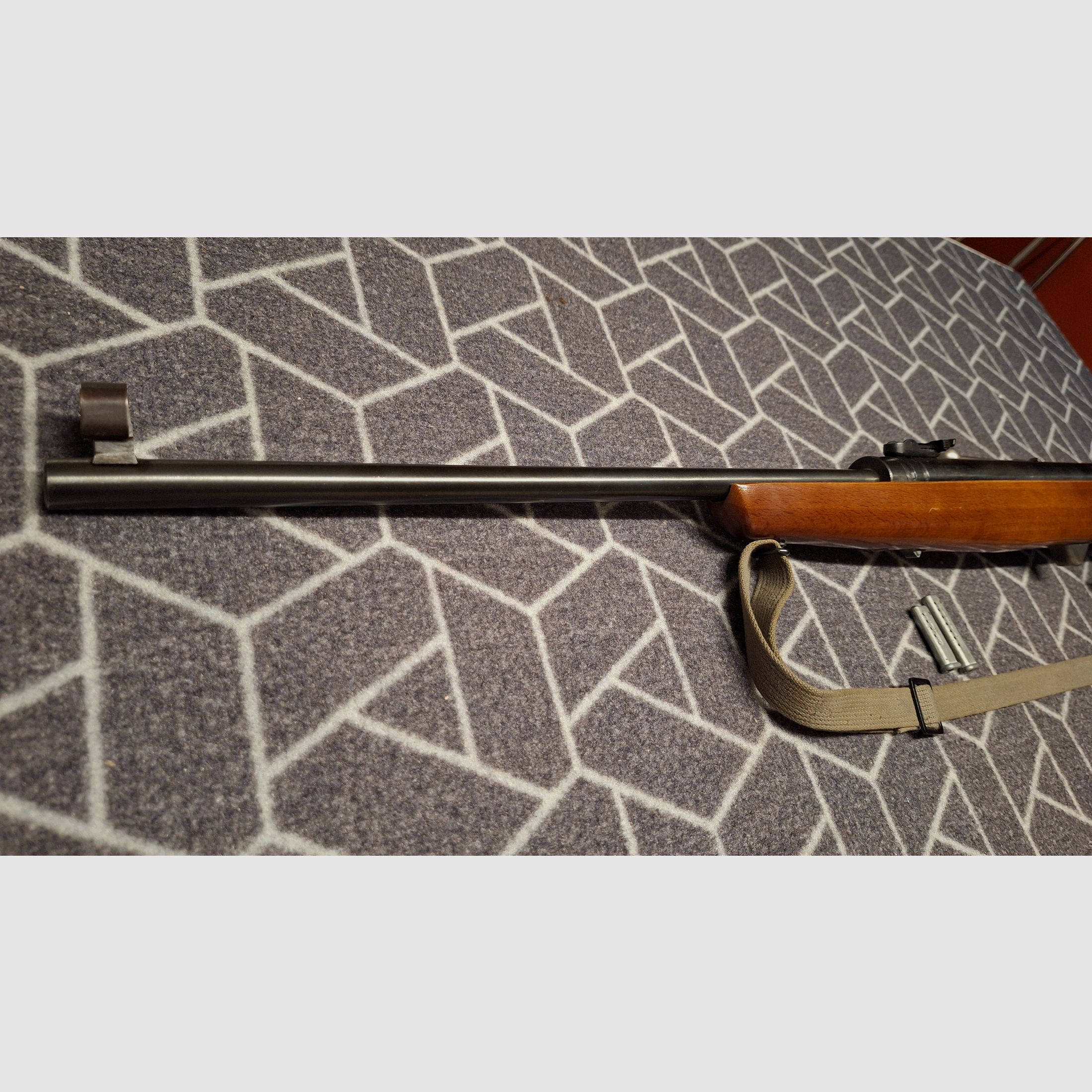 ¡Haenel Suhl 310 DDR-GST carabina de aire comprimido con 2 cargadores!