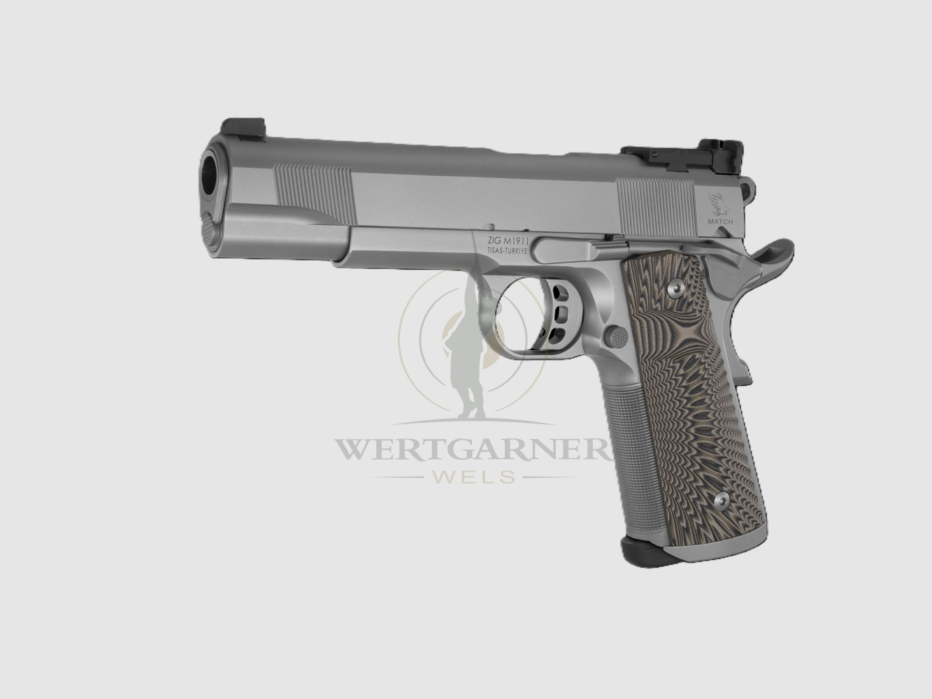 Tisas Zig M 1911 Stainless Match .45ACP