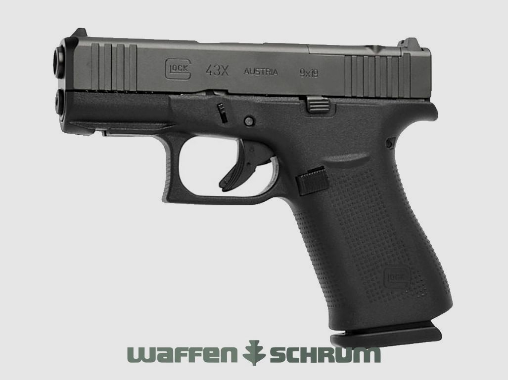 Glock 43X Black R/MOS/FS