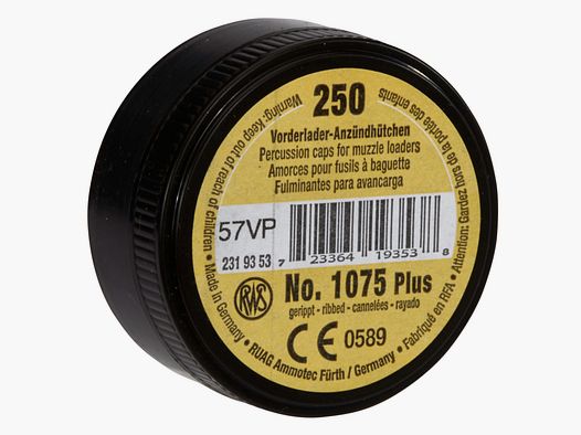 RWS 2319353 SN Vdl. Kapiszony Zündhütchen nr 1075 Ø 4,47 mm