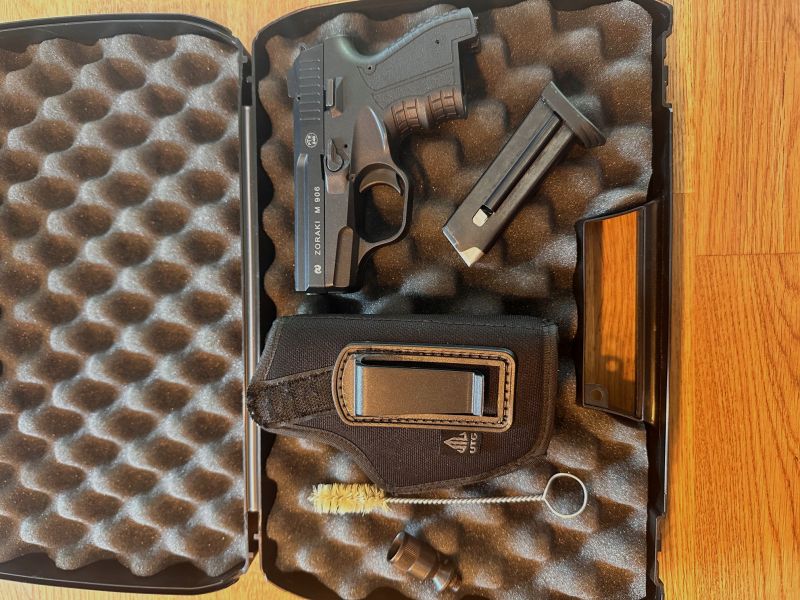 Zoraki 906 BLACK PTB 946 OHNE Zusätzlicher Schwächung + Holster *NEUWERTIG*