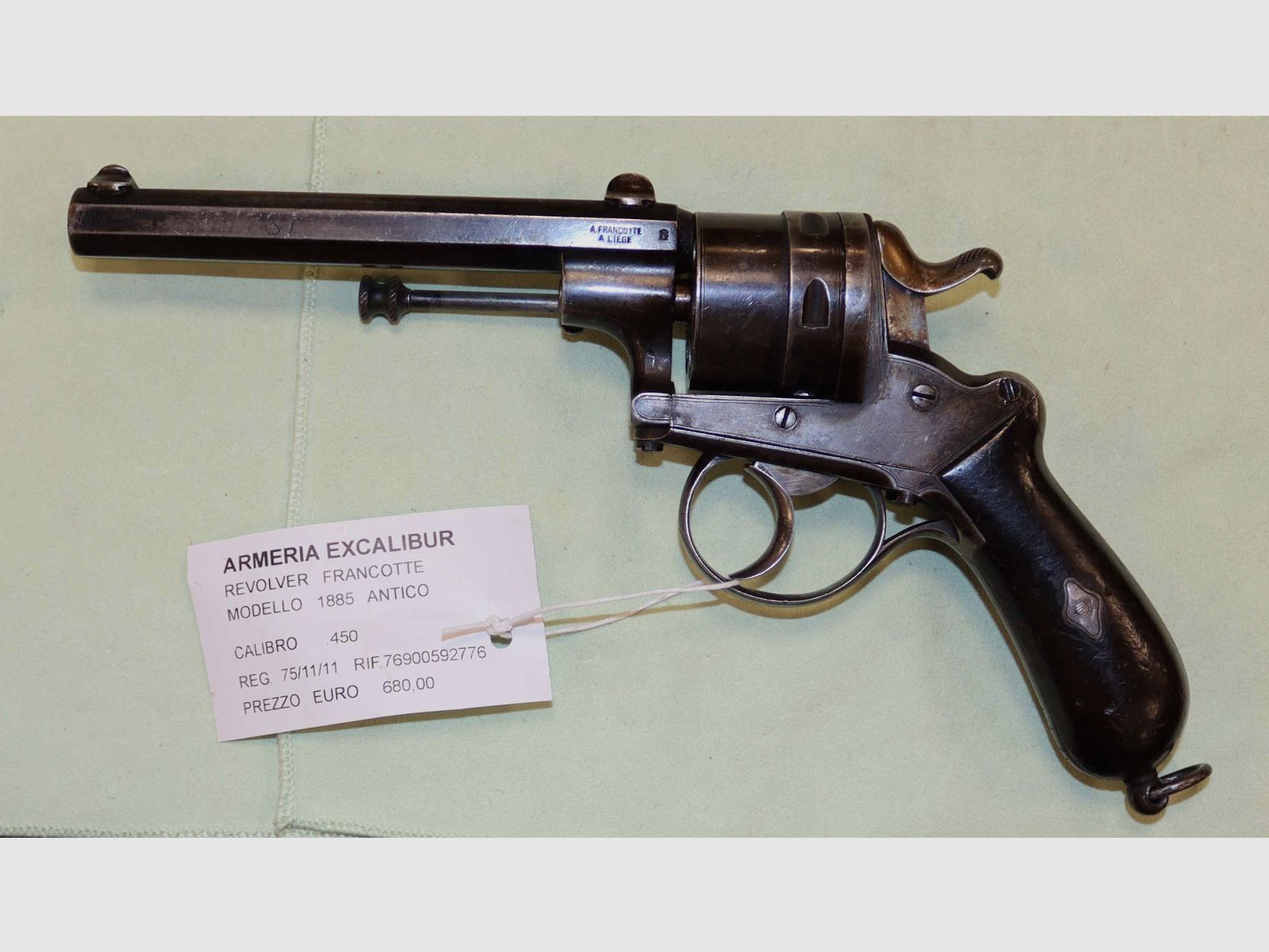 Muzzleloader Revolver Francotte Model 1885 Caliber .450, image 1 of 7
