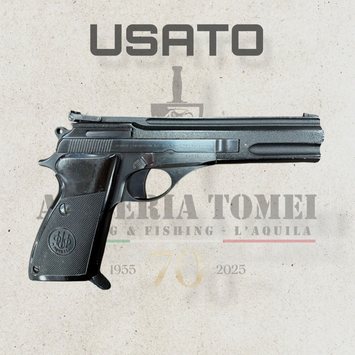 USATO – PISTOLA – BERETTA MOD. 76 cal. 22LR, immagine 2 di 3