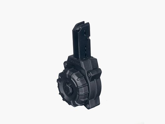 AR-15 9MM COLT / SMG TYPE (30) RD DRUM POLYMÈRE NOIR