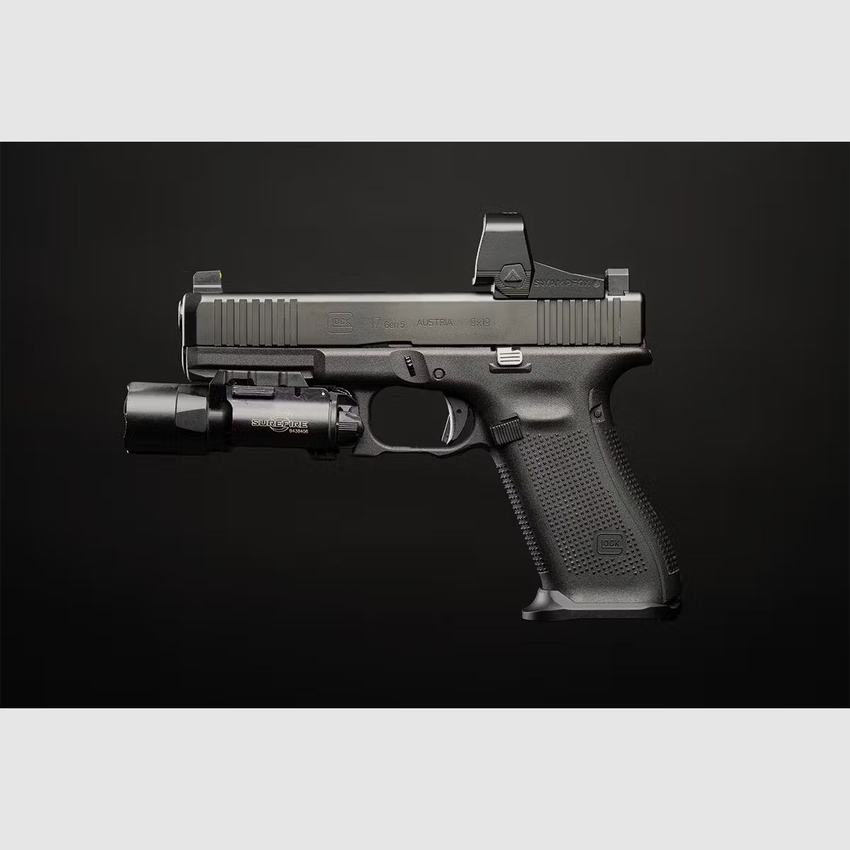 Swampfox Justice II 1x30 RMR Reflexvisier - 4-in-1 Multi-Reticle, rot