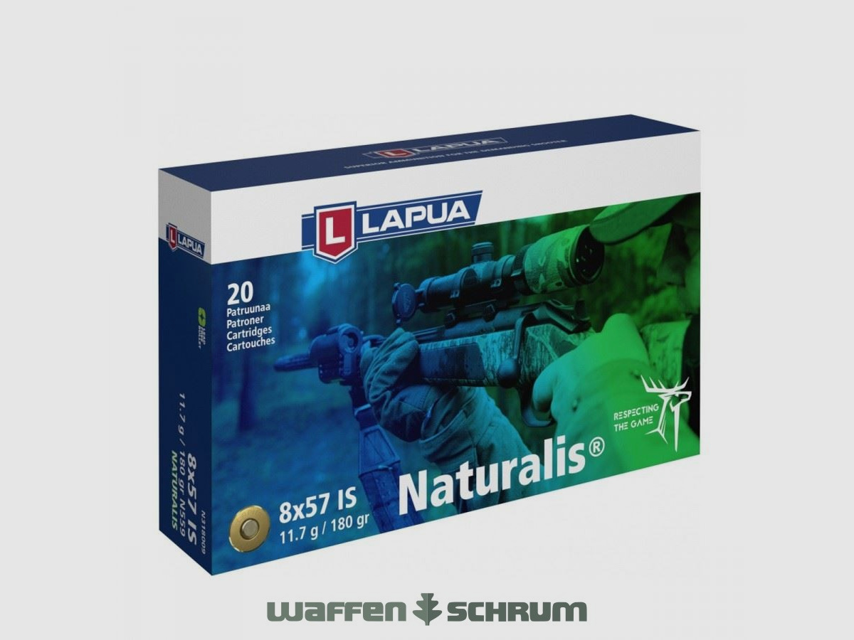 Lapua 8x57JS Naturalis 11,7g / 180gr.
