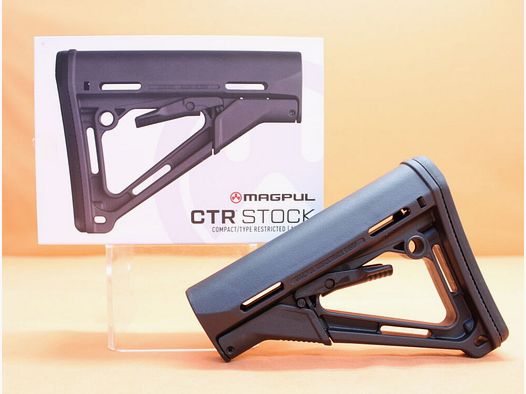 Magpul AR-15: Buttstock Magpul CTR (MAG310-BLK) MILSPEC Carbine Stock Polymer Black/ Black sliding stock
