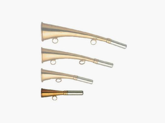 Hunting horn in brass 12 cm