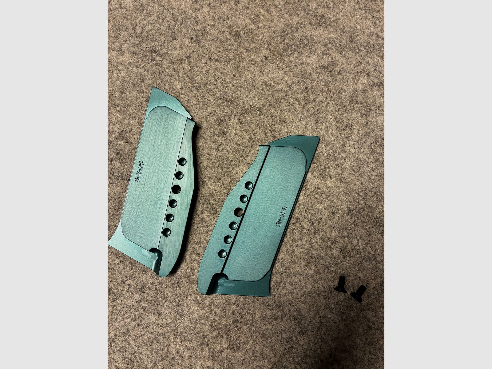 Shadow 2 Alu grips long blue