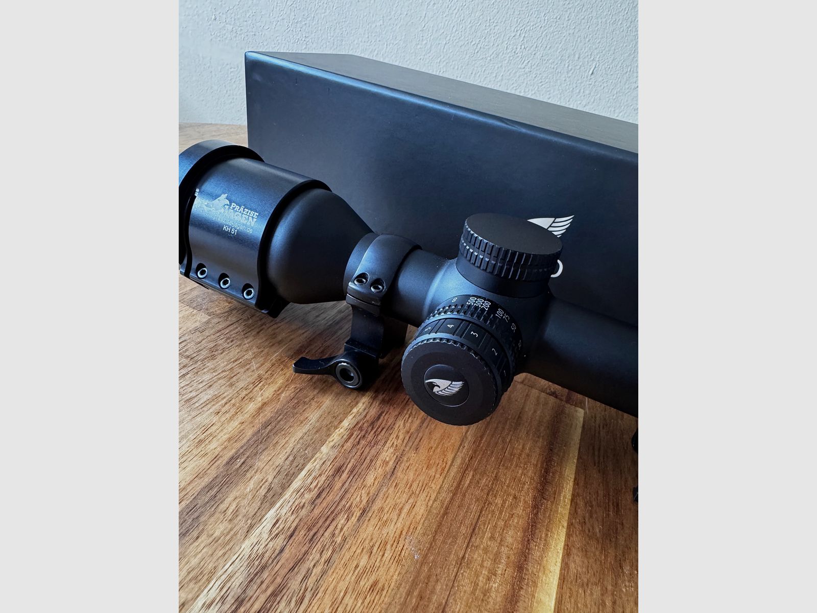 GPO Spectra 8x 1,6-13x44i inkl. Präzise Jagrn Adapter und Recknagel PSG Aufkippmontage