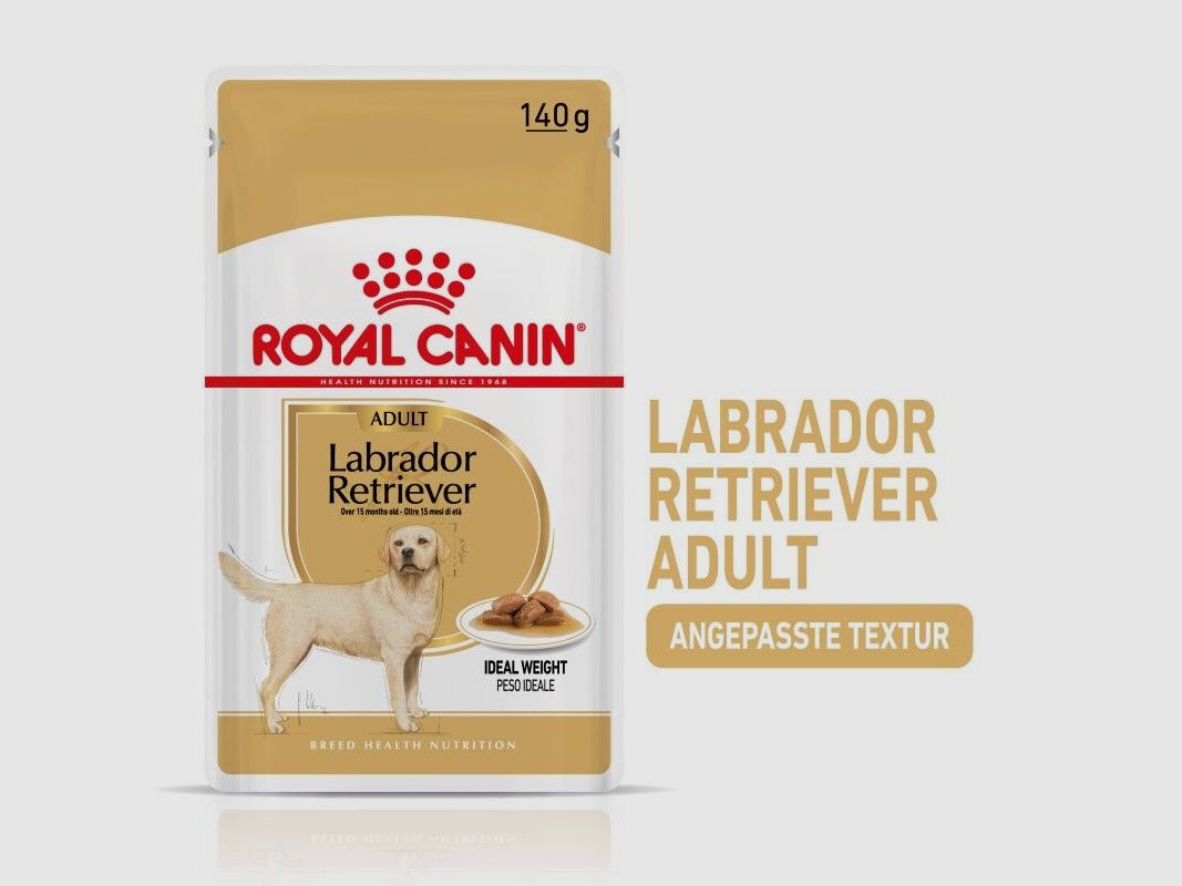 ROYAL CANIN Labrador Retriever Nassfutter Adult Stückchen in Soße 10x140 g
