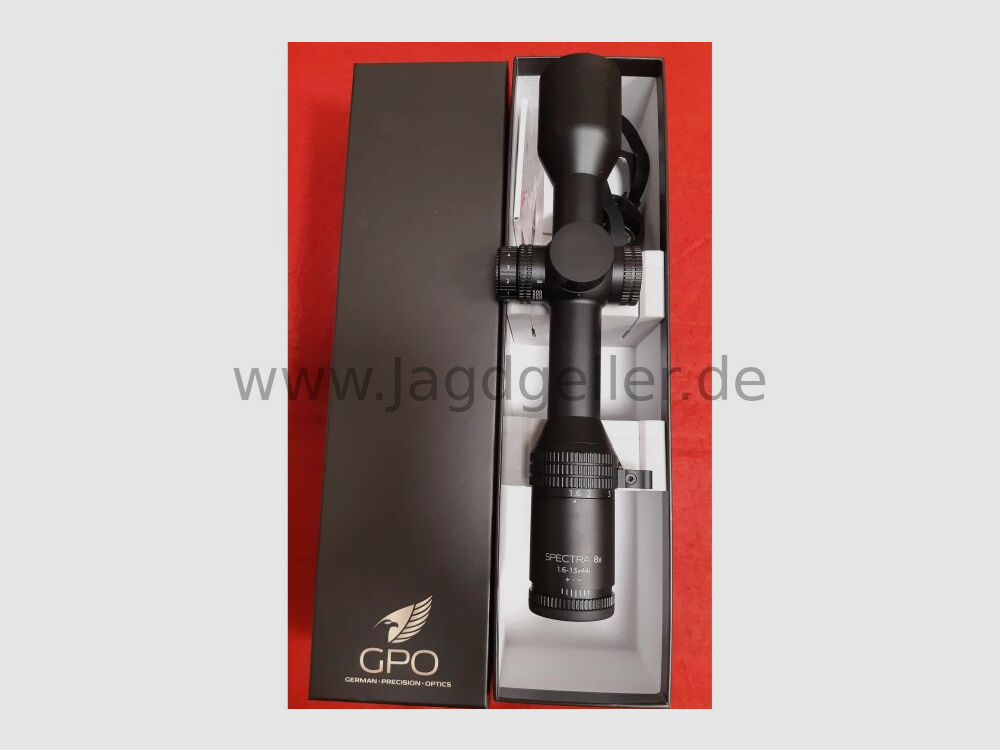 Zielfernrohr GPO Spectra 8x 1,6-13x44 G4i Fiber NEU mit gebrauchter Blaser-