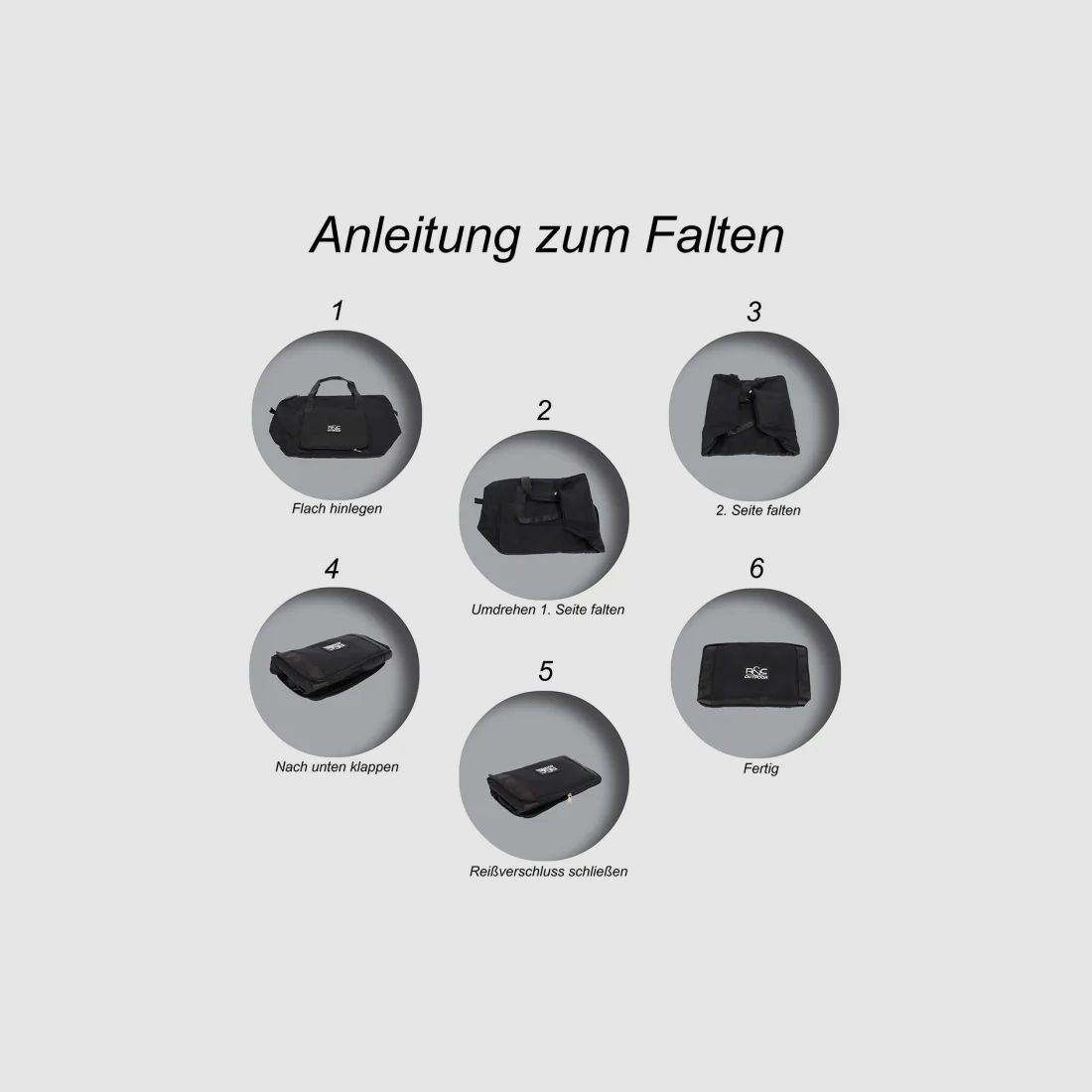 Travel Bag Schwarz faltbar